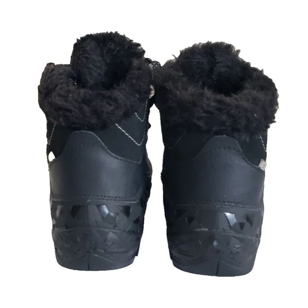 Merrell Aurora 6 Ice Waterproof Winter Boots Women's SZ 10 Black Faux Fur Lined